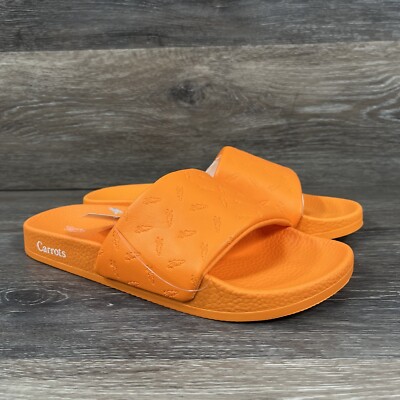 Carrots Mens Slides Sandals Shoes Logo Embossed size 9 Orange Champion ACFW01A