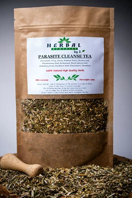 Parasite Tea Herbal Detox Cleanse Colon Candida Tea Wormwood Tansy Black Walnut