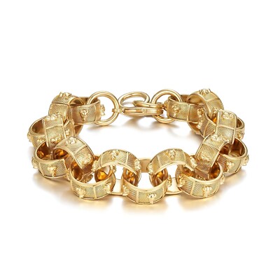 LUXURY 20MM GOLD FILLED BONDED BULLDOG BELCHER