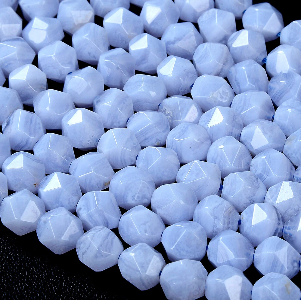 Blue lace agate beads aaa outlet