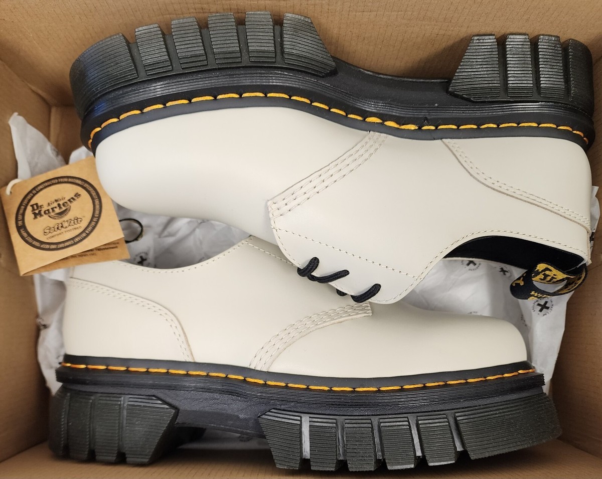 Dr. Martens Womens Audrick 3-Eye Leather Platform Shoes