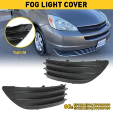 For 2004-2005 Front Sienna NEW Lower Bumper Fog Light Lamp Hole Cover Grille Set