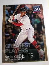 2019 Topps Update 150 Years Baseball Jumbo 5x7 Mookie Betts Red Sox 27 03/10