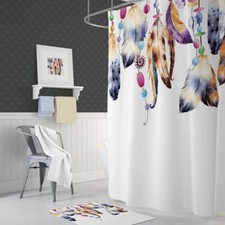 Textil Duschvorhang Digital Badewanne Wannenvorhang 120/240 x 200 Badevorhang