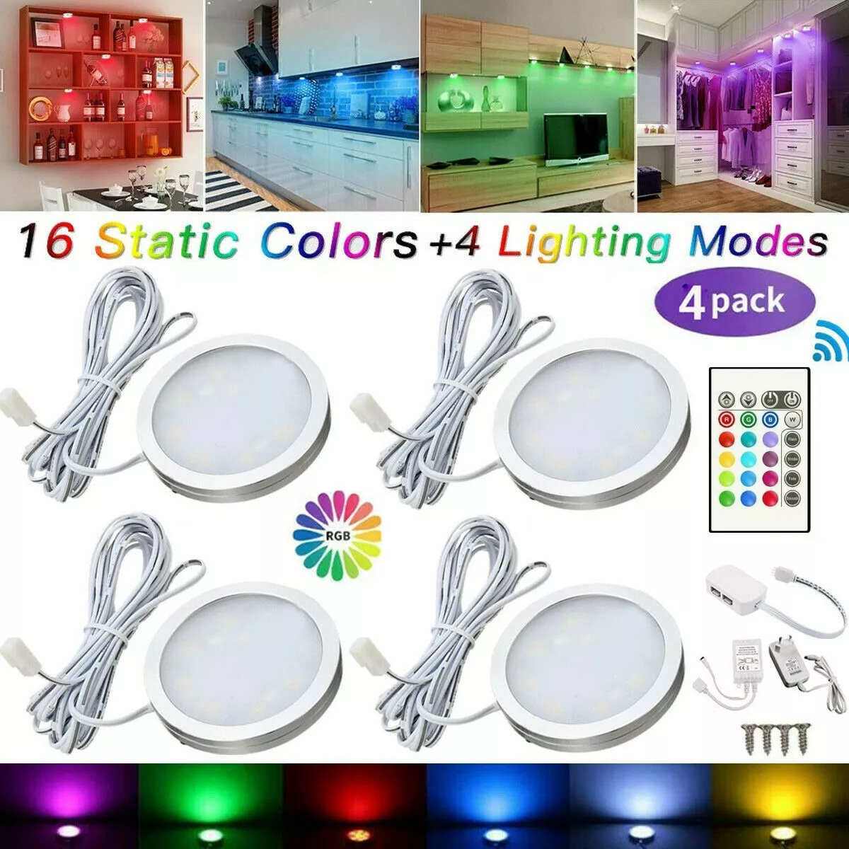 Multi color led under cabinet lighting deals