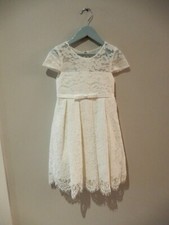 White Lace Flower Girl Dress size 4