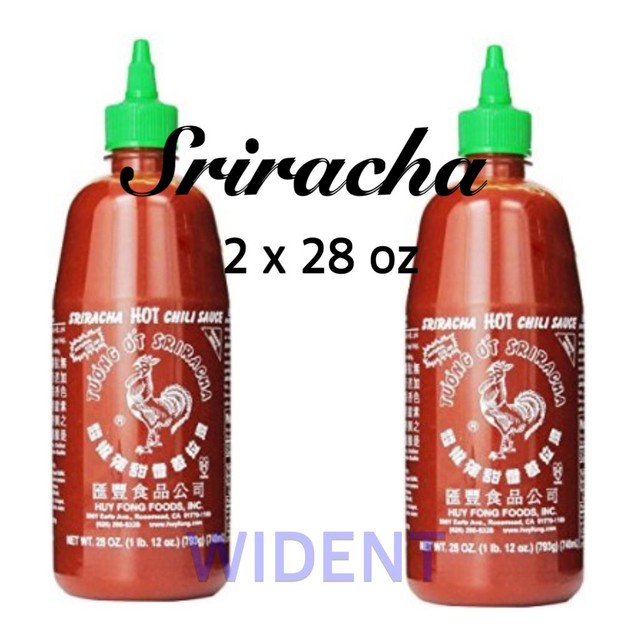 2Pk Sriracha Hot Chili Sauce Red Rooster HuyFong 28 oz eBay