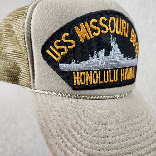 USS MISSOURI BB-63 Honolulu Hawaii Nissun Druckknopflasche Truckerkappe Mütze - Bild 12 von 14