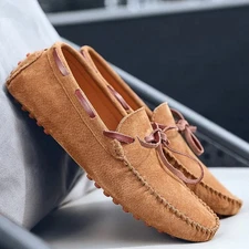 Men's Casual Shoes Suede Loafers Comfort Soft Driving Luxury Moccasins Footwear