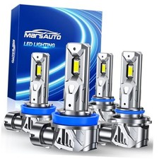 9005 H11 Bulbs Combo, 80000LM 800 Brighter, 6500K Cool HB3 M2S 9005 H11 White
