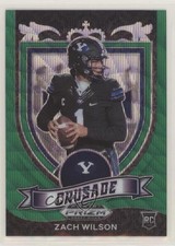 2021 Panini Prizm Draft Picks Crusade Green Wave Prizm Zach Wilson #168 0q84