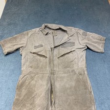 Walls One Piece Coveralls Mens 46 Tall Gray Denim Workwear Utility Non Insulated