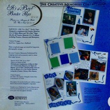 Creative Memories It  s A Boy Border RCM-12BB 5 Pages White/Blue New Sealed