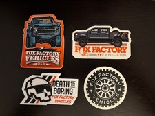 Racing Shocks Factory Stickers Fox Shocks Motocross 4pc Set Offroad Racing Jdm