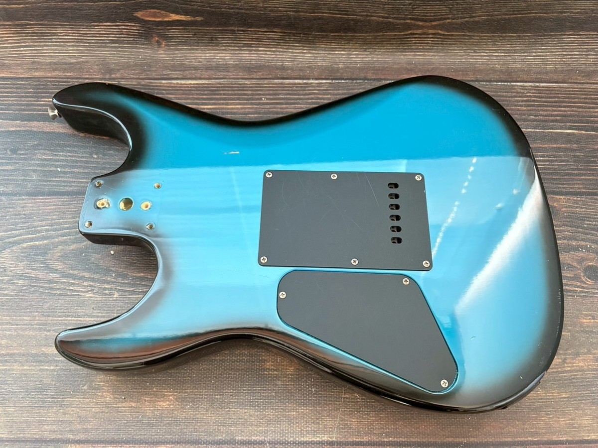 1980s FERNANDES SSH-40 Stratocaster Type Body Blue Sunburst Made