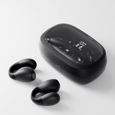 Open Ear Earbuds Clip On Ear Clips Ear Buds Wireless Bluetooth Bone Conductio...