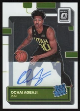 2022-23 Donruss Optic Rated Rookies Signatures #205 Ochai Agbaji Raptors