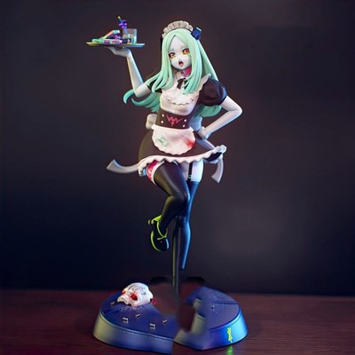 Maid Rebecca -Cyberpunk Painted 1/4 3D Printed 12K Figure Statue Resin Model Kit