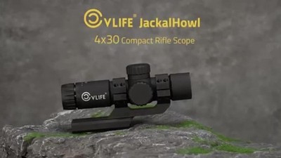 4X Fix Magnification 30mm Objective Compact Rifle Scope Dual