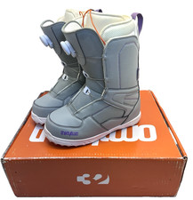 THIRTYTWO Womens Size 8 W'S Shifty Boa Grey/Purple Heat Moldable Snowboard Boots