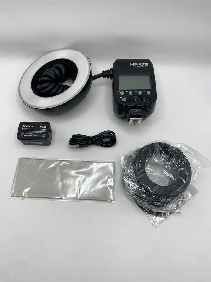 Godox MF-R76 Macro Ring Flash for Sony, for Canon, for Nikon, for Fuji Camera - Image 3 of 4