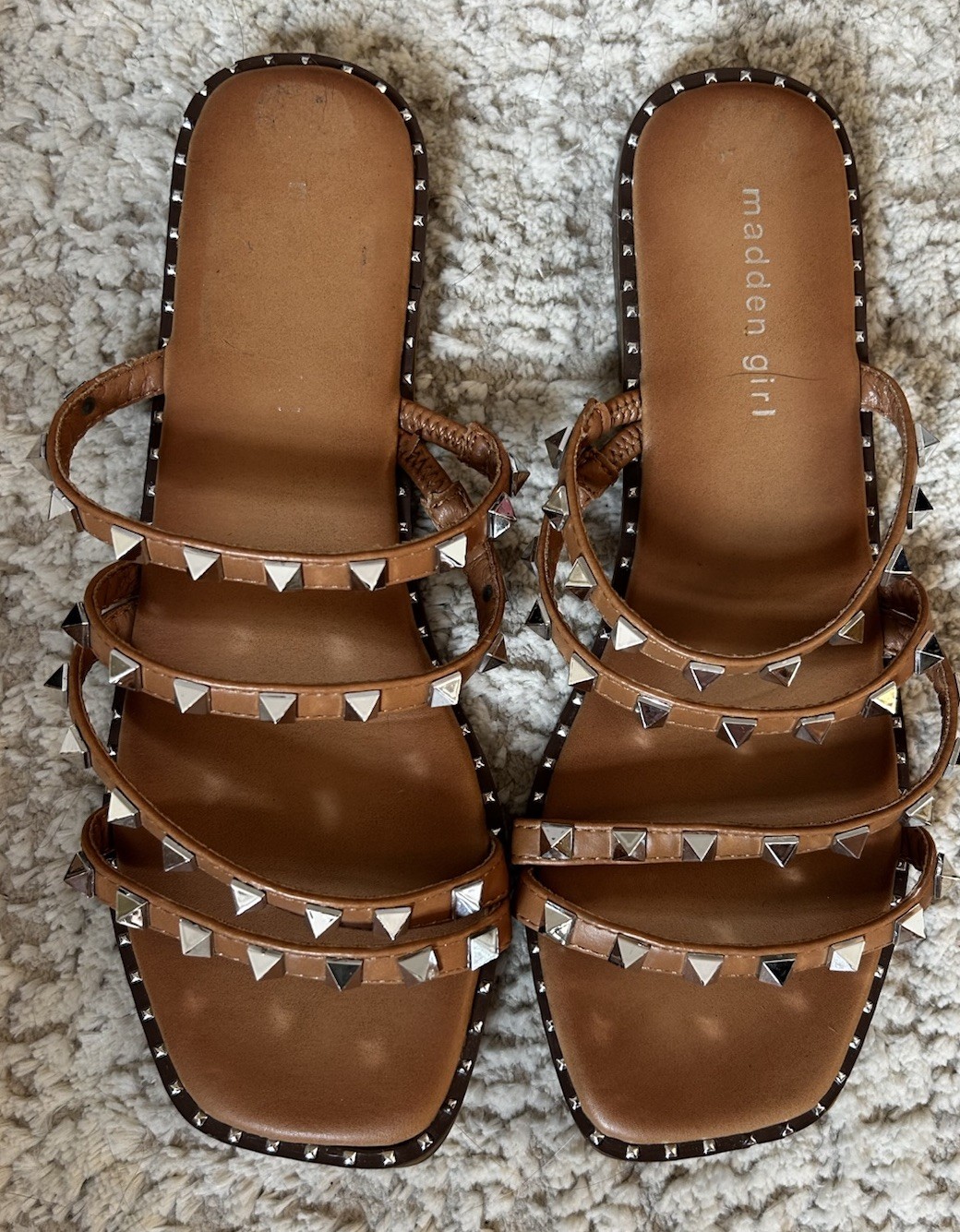 APL Sandali marroni con borchie Madden bambina 8 5