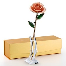 24K Gold Dipped Real Rose   Handpicked Real Rose Preserved in 24K Gold   Swee...