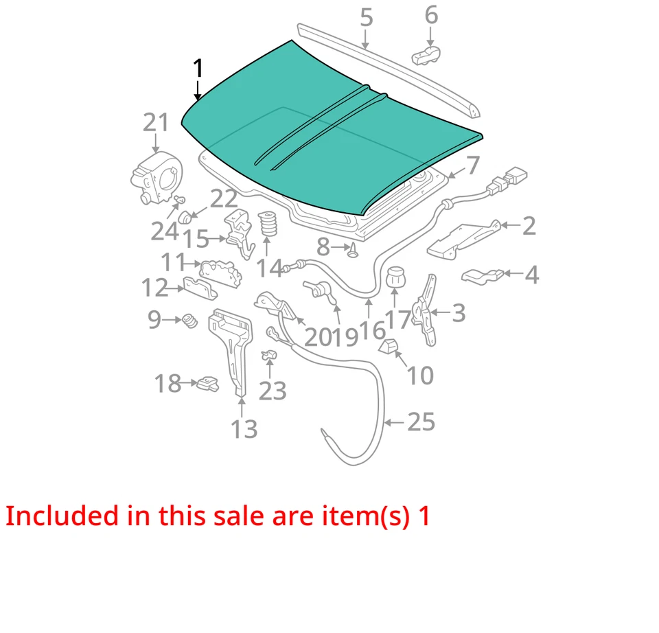 Chevrolet C/K 2500 1993 Hood 15646490 7204 Foto 3 de 4