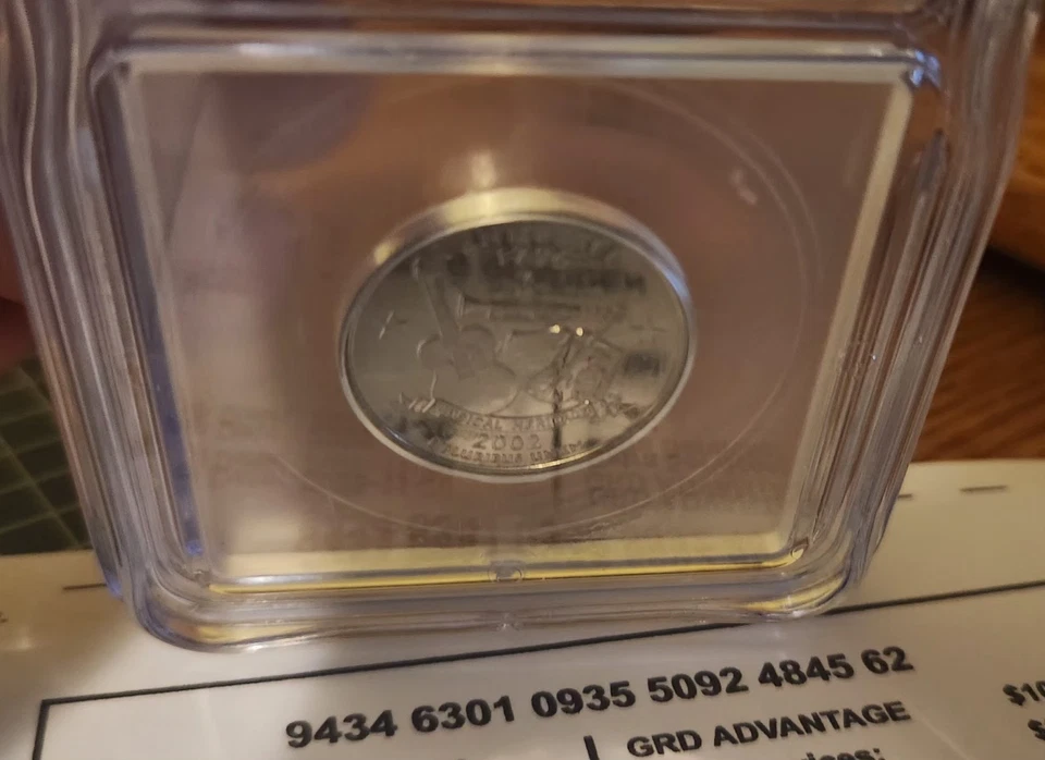 2002-P 25C ICG MS68 PL - Clad Indiana Quarter RARE PL GRADE AUSTIN HUTTO SIGNED - Image 3 of 4