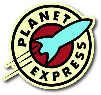 FUTURAMA PLANET EXPRESS LOGO DECAL STICKER 3M USA TRUCK VEHICLE WINDOW WALL CAR