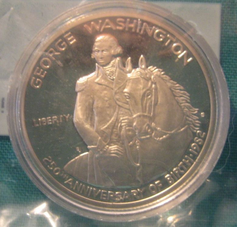 1982-S George Washington Silver Proof Commemorative 50c-Sealed in Cellophane