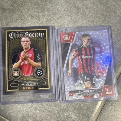 Topps Florian Wirtz Merlin 2Card Lot Bayer Leverkusen UEFA Champions League