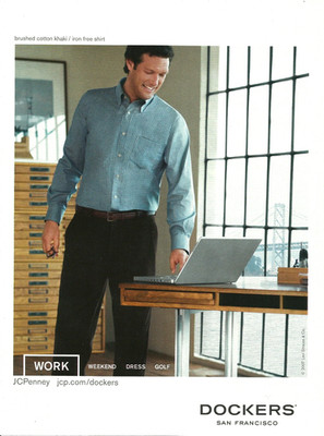 2007 Levi's Dockers San Francisco JCPenney Fashion Style Print AD Advertisement