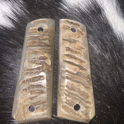 1911 Full size Pistol grips Genuine Rams Horn, Standard 1911 (A22)
