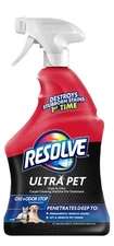 Resolve Ultra Pet Odor Stain Remover Spray Carpet Cleaner for Cat and Dog 32oz