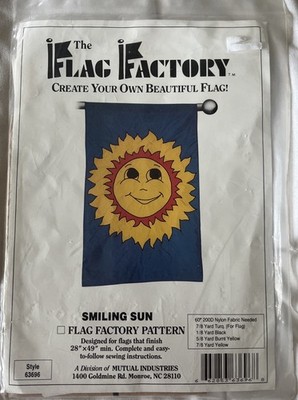 NEW VTG  The Flag Factory  Create Your Own Beautiful Flag SUN Kit 28''x 48 