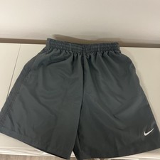 Nike Kids Dri-Fit Training Shorts Youth Athletic Gym Shorts, grey Size Large