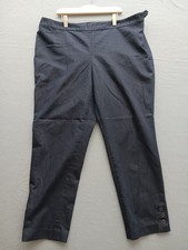 Talbots Women's Pants Size 14 Charcoal Gray Straight Stretch