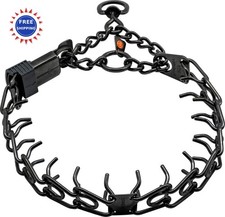 Herm Sprenger Black Stainless Steel Dog Collar 20in 0mm 17in Made in Germany