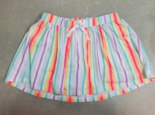 Cat  Jack Simple Rainbow Striped Skirt w/Shorts Girls Size 6/6x