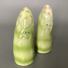 Salz und Pfefferstreuer Vintage Spargel Form ...