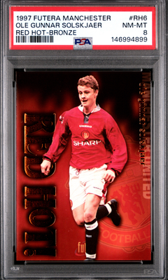 ソールシャール ソルスキア　Gunnar Solskjær Ole Gunnar Solskjaer - 1997 Futera Manchester United RED HOT