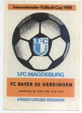 IFC 24.06.1988 1. FC Magdeburg - Bayer 05 Uerdingen