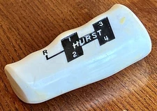 RARE 60s 70s IVORY OPEN 4 HURST 4-SPEED SHIFTER T-HANDLE 1969 CAMARO GTO 3/8-24