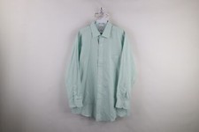 Vtg 90s Brooks Brothers Mens 16.5 32/33 Regent Non Iron Button Shirt Plaid Green