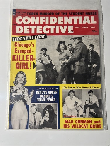 Confidential Detective Cases Magazine June 1960 pulp Chicago’s Killer Girl - Picture 2 of 6