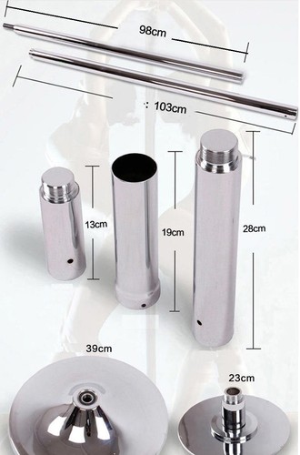 Dancing Pro Dance Pole 45mm Fitness Portable Static Stripper Spinning Exercise - Picture 3 of 10