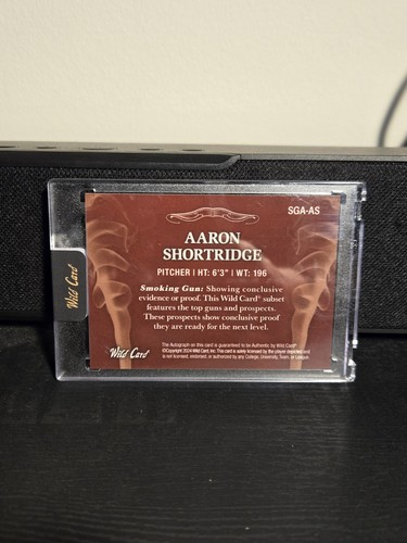 Aaron Shortridge Auto 1/1 Wild Card Matte - Picture 2 of 2