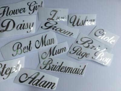Wine Glass Vinyl Names Personalised X 10 Vinyl Decals Stickers Wine Glass Vinyl Names Personalised X 10 Vinyl Decals Stickers
