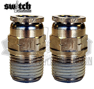 Numatics Push To Connect Male Straight Connector Fitting 1/8 NPT Male to 3/8 Numatics Push To Connect Male Straight Connector Fitting 1/8 NPT Male to 3/8